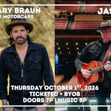 An acoustic evening with Micky & Gary Braun and Jason Eady at The Monarch