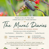 The Mural Diaries - An Evening of Spoken Word Essays Presented by Local Writers
