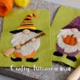 Needle Felting: Fall Gnome Portrait