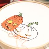 Spooky Watercolor and Embroidery Workshop