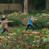 Sunset Yoga in the Sunken Garden
