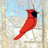 Stained Glass Cardinal