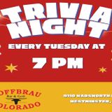 Trivia Tuesday Nights - 7pm