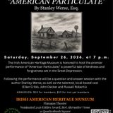 PLAY: “American Particulate” Winner of IAHM’s One Act Play Competition