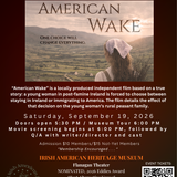 IAHM MOVIE SCREENING: “American Wake”