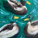 Mallard Ducks on the Water: An Acrylic Painting Class