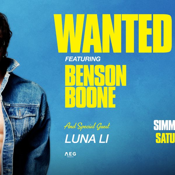 Benson Boone: Wanted Man Tour 2026