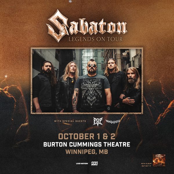 Sabaton: Legends on Tour with Pop Evil and Wings Of Steel