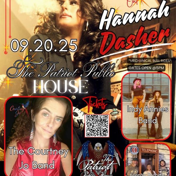 Concert Number 3! GIRLS NIGHT OUT!** Hannah Dasher, The Courtney Jo Band, Indy Annies Band!