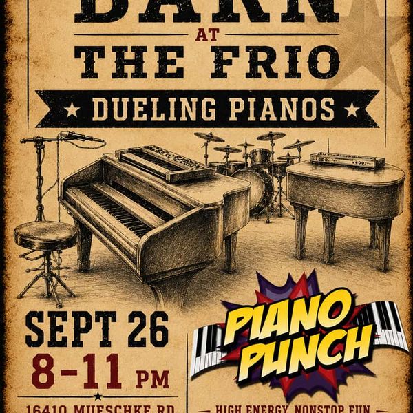 Piano Punch! Dueling Pianos + Drums at The Barn!